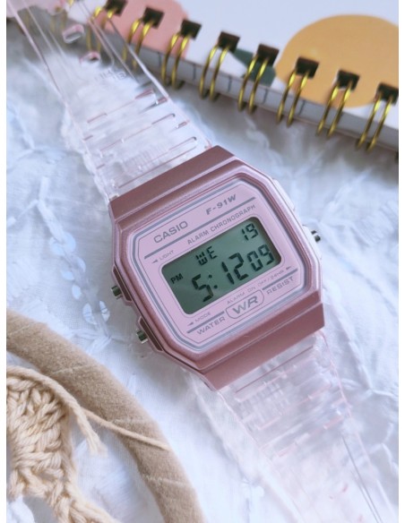 Casio Montre Femme F-91WS-4DF