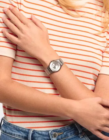 SWATCH MONTRE METAL KNIT SS08M100M