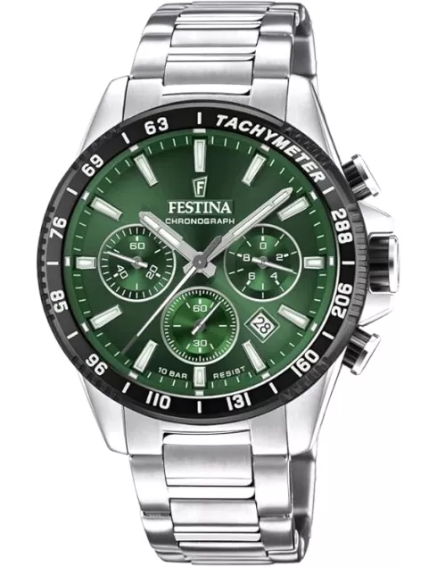 Montre Homme FESTINA F20560/4 Titane | Cadran Vert Tendance