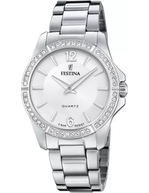 Montre Femme FESTINA F20593/1 | Bracelet Acier Inoxydable & Élégante