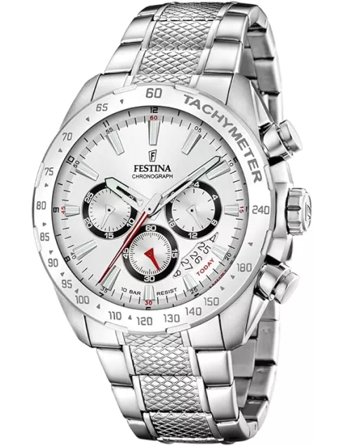 Montre Festina F20668/1 Homme - Chronographe Acier - 100M