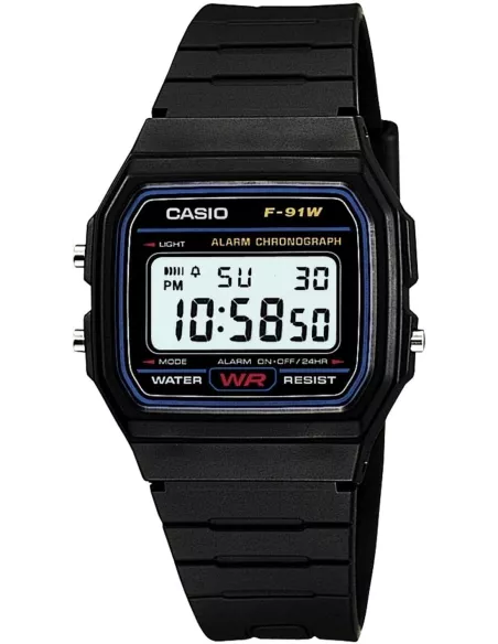 CASIO Montre Unisexe F-91W-1DG
