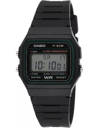 CASIO Montre Unisexe F-91W-3DG