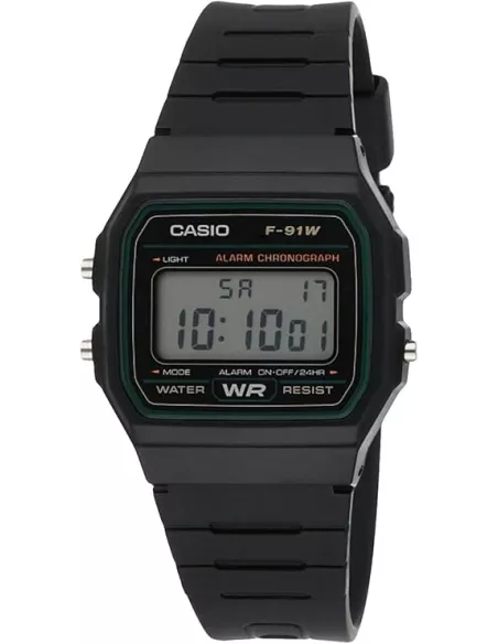 CASIO Montre Unisexe F-91W-3DG