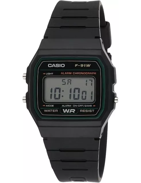 CASIO Montre Unisexe F-91W-3DG