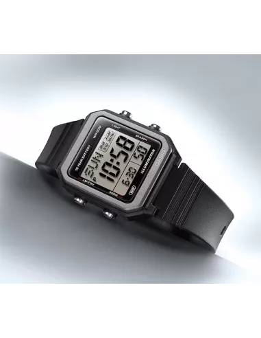 Casio W-221H-1AVDF – Montre digitale noire résine – Batterie 10 ans