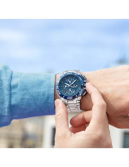Festina Montre Homme Chrono Bike F20754/4 — Cadran Bleu Acier