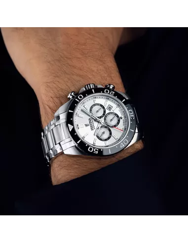 Festina Montre Homme Ceramic Chrono  F20575/1— Cadran blanc, verre saphir