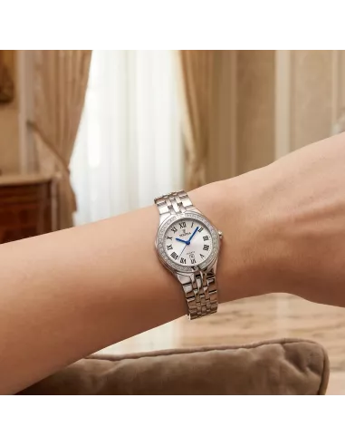 Festina Montre Femme F16867/8 — Zircons, cadran gris argent