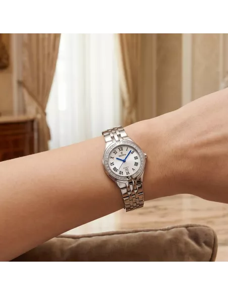 Festina Montre Femme F16867/8 — Zircons, cadran gris argent