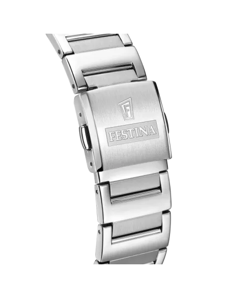 Festina Montre Homme F20677/3 — Boîtier rectangulaire, cadran bleu