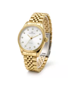 Montre femme Raymond Daniel RD013041C-D Platinum dorée tonneau 2