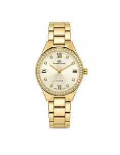 Montre femme Raymond Daniel RD015486C-D Platinum dorée