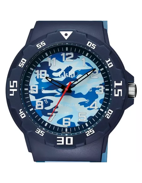 Q&Q Montre Homme V02A-010VY WATER RESIST 100M
